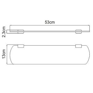 Полка WasserKRAFT Sauer K-7924 купить в интернет-магазине сантехники Sanbest