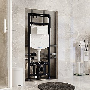 Инсталляция для унитаза WasserKraft Alme 15TLT.010.ME.WM04 с белой матовой кнопкой купить в интернет-магазине сантехники Sanbest