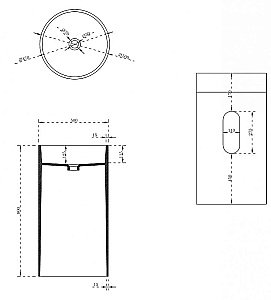 Раковина напольная NT Bagno Verona 50 NT405 белая матовая купить в интернет-магазине Sanbest