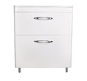 Тумба с раковиной напольная Style Line КАРЕ 60 белая для ванной в интернет-магазине Sanbest