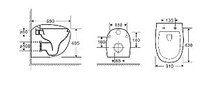 Унитаз с инсталляцией WeltWasser MARBERG 507 + JECKENBACH 004 GL-WT + MAR 507 SE MT-BL купить в интернет-магазине Sanbest