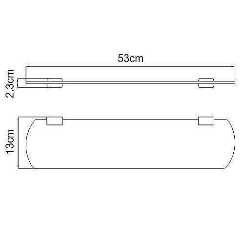 Полка WasserKRAFT Sauer K-7924 купить в интернет-магазине сантехники Sanbest