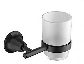 Стакан для зубных щеток CeramaLux Biatrichi 73002-1 черный матовый купить в интернет-магазине сантехники Sanbest