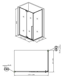 Душевой уголок Allen Brau Fantasy 140x90 3.11004-00 хром купить в интернет-магазине Sanbest