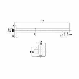Держатель верхнего душа Iddis Optima Home 40 OPH40WSi61 белый матовый купить в интернет-магазине сантехники Sanbest
