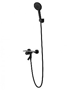 Смеситель для ванны с душем WONZON & WOGHAND CLICK, Черный матовый (WW-FE05L221-MB) купить в интернет-магазине сантехники Sanbest