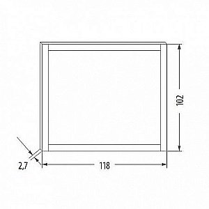 Зеркало Eban Style 118 орех в ванную от интернет-магазине сантехники Sanbest