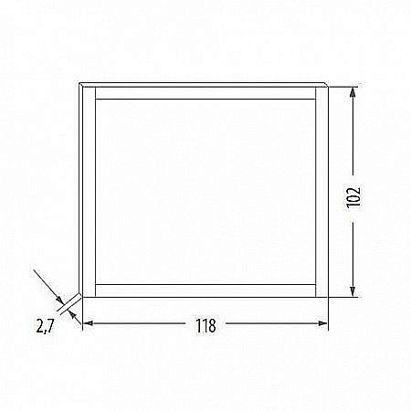Зеркало Eban Style 118 орех в ванную от интернет-магазине сантехники Sanbest