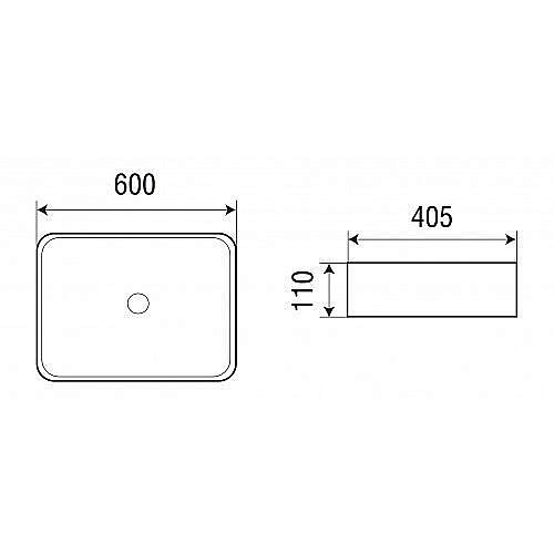 Раковина накладная WeltWasser WW ELBACH 2174 MW 60 белая матовая купить в интернет-магазине Sanbest