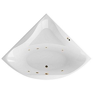 Ванна акриловая EXCELLENT Glamour SOFT WAEX.GLA15.SOFT.GL 150x150 белая с гидромассажем купить в интернет-магазине Sanbest