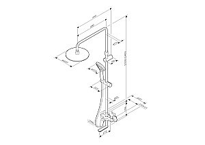 Душевая система AM.PM Sunny F0785C900 купить в интернет-магазине сантехники Sanbest
