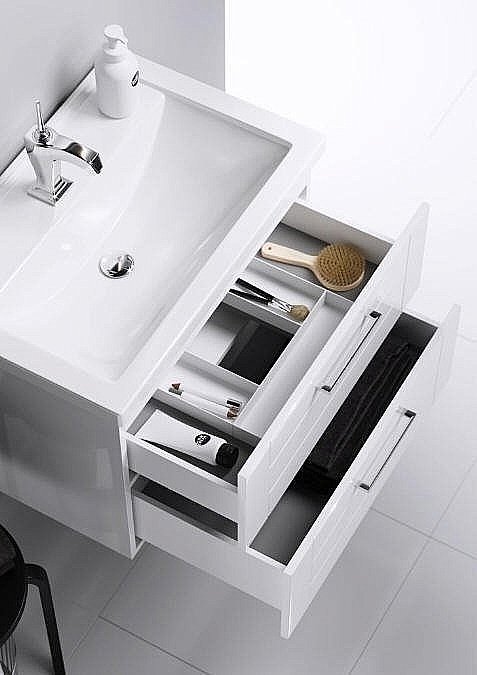 Тумба с раковиной подвесная AQWELLA Манчестер Т8/2 для ванной в интернет-магазине Sanbest