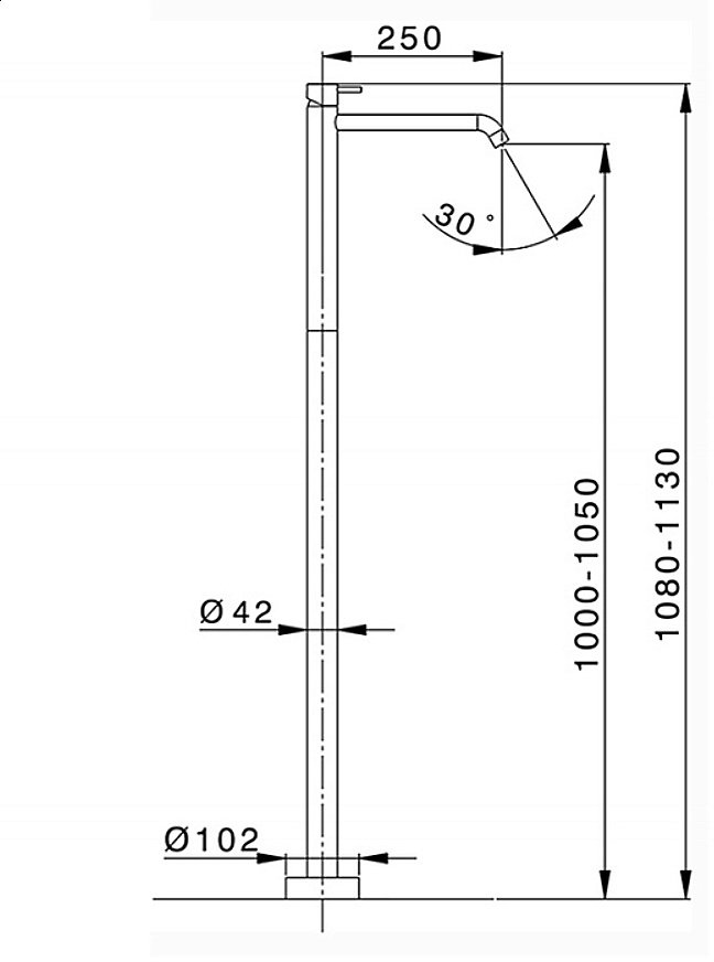 Смеситель для раковины Cisal LESS NEW LN01451040 купить в интернет-магазине сантехники Sanbest