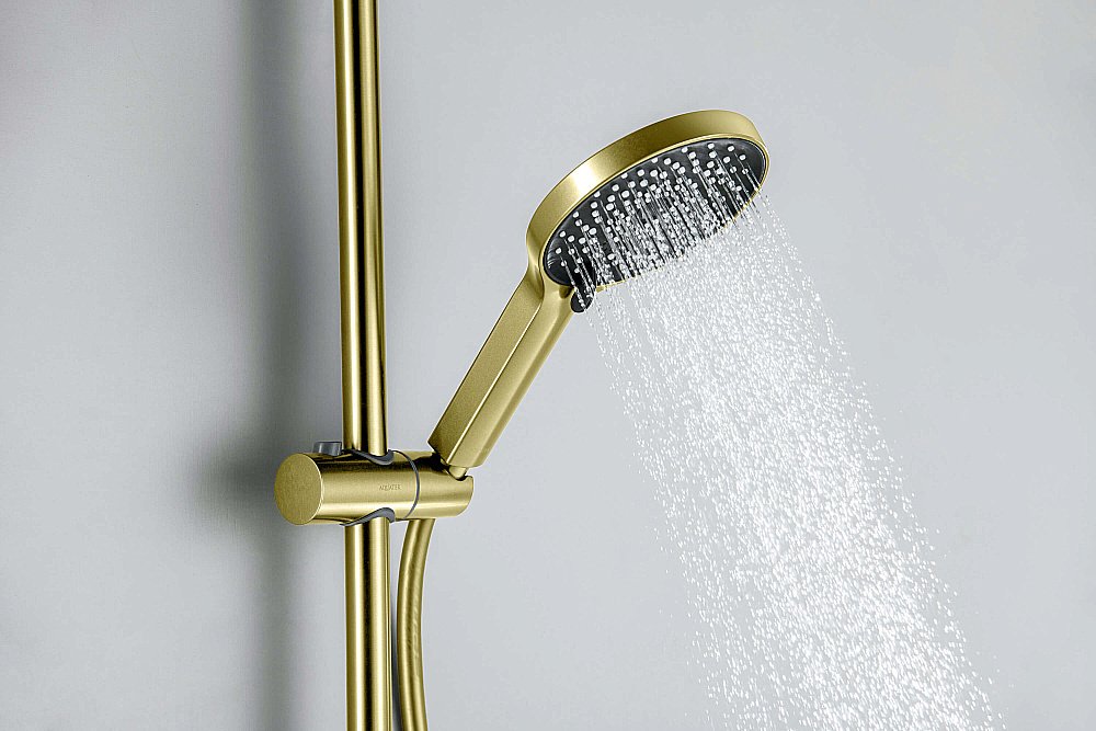 Душевой гарнитур Aquatek Лугано AQ2022BG золото шлифованное купить в интернет-магазине сантехники Sanbest