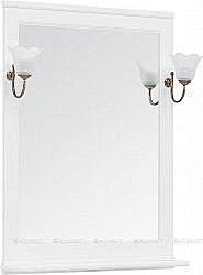 Зеркало Aquanet Валенса 75 белый в ванную от интернет-магазине сантехники Sanbest