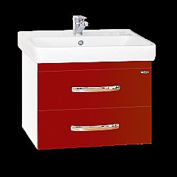 Тумба для раковины подвесная Misty Эмилия 60 красная купить в интернет-магазине сантехники Sanbest