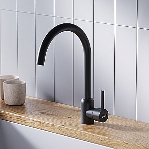 Смеситель для кухни Dorff Logic D3007022 черный матовый купить в интернет-магазине сантехники Sanbest