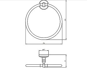 Полотенцедержатель-кольцо Migliore Mirella ML.MRL-M056.RA медь купить в интернет-магазине сантехники Sanbest