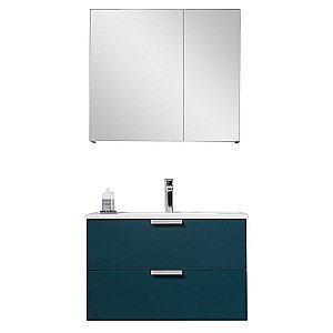 Тумба с раковиной Orans BC-0901 80 Matt Ocean Blue для ванной в интернет-магазине Sanbest