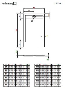 Душевой поддон Radaway Teos F 210x80 HTF21080-54 черный купить в интернет-магазине Sanbest