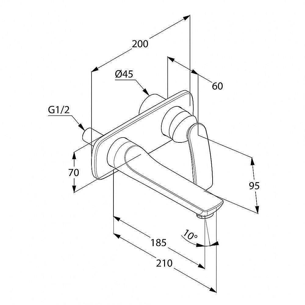 Смеситель для раковины Kludi Balance 522469175 купить в интернет-магазине сантехники Sanbest