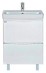 Тумба с раковиной напольная Misty Венера 60 белая для ванной в интернет-магазине Sanbest