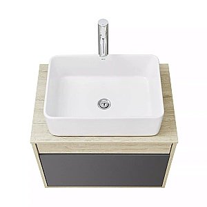 Тумба с раковиной Акватон Лофт Урбан 65 графит\орегон для ванной в интернет-магазине Sanbest