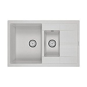 Мойка кухонная Paulmark Feste PM237850-WH Белая купить в интернет-магазине сантехники Sanbest