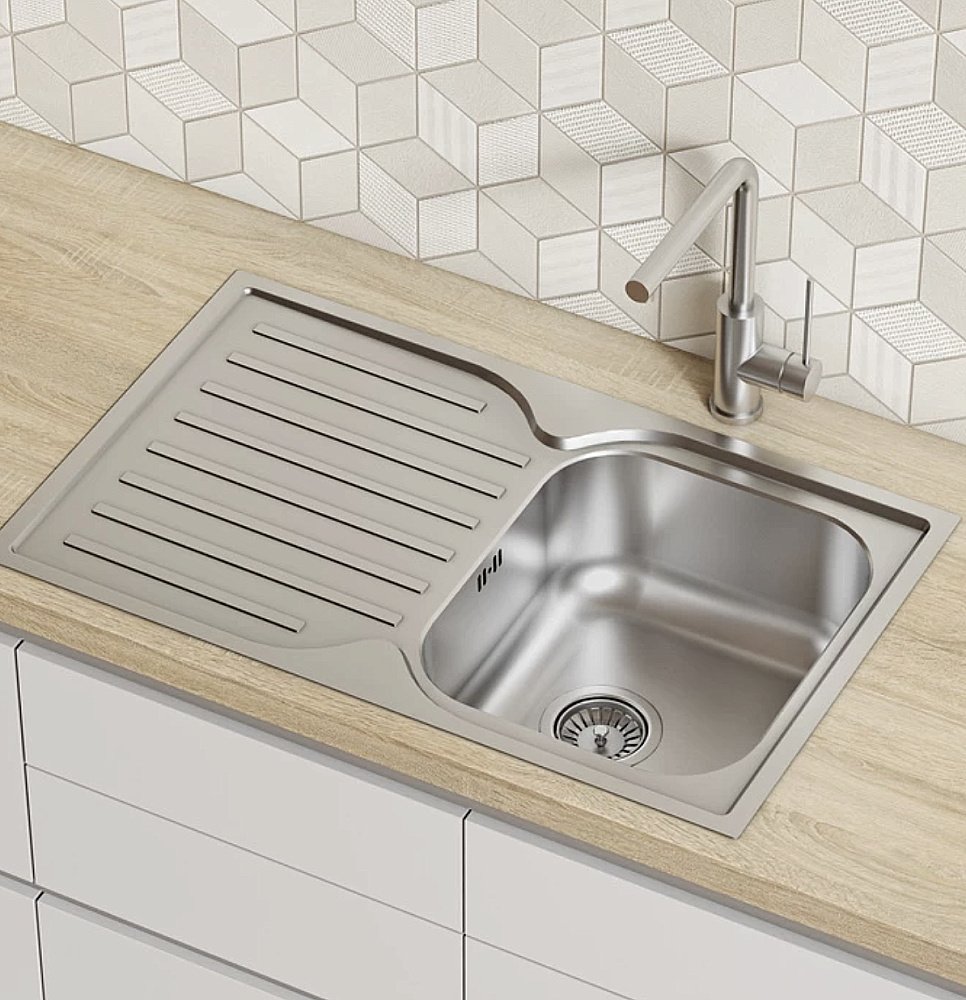 Кухонная мойка Iddis Strit STR78SDi77 78 сатин купить в интернет-магазине сантехники Sanbest