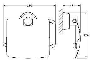 Держатель для туалетной бумаги FBS Vizovice VIZ 055 купить в интернет-магазине сантехники Sanbest