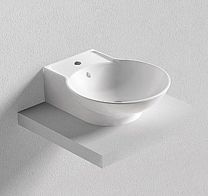 Раковина накладная Bien Harmony 46 HRLG04601FD1W3000 белая купить в интернет-магазине Sanbest