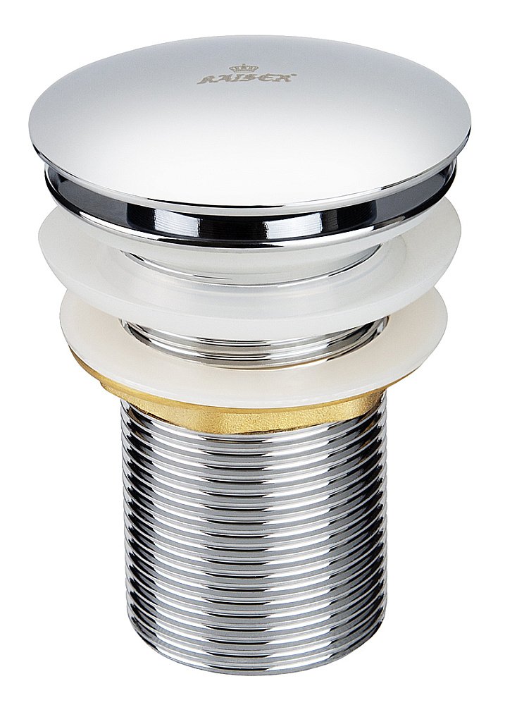 Донный клапан Kaiser 8038 хром купить в интернет-магазине сантехники Sanbest