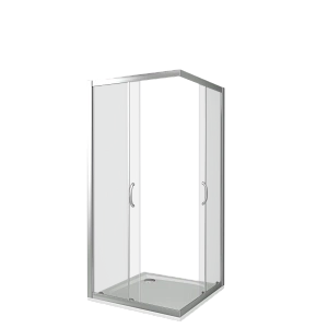 Душевой уголок Good Door INFINITY CR-120-80-C-CH стекло прозрачное/профиль хром купить в интернет-магазине Sanbest