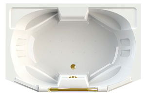 Ванна акриловая Радомир Конкорд 180х120 комплект золото купить в интернет-магазине Sanbest