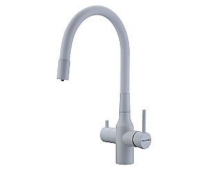 Смеситель для кухни Paulmark Salix Sa213419-WH белый матовый купить в интернет-магазине сантехники Sanbest