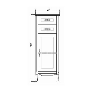 Пенал Comforty Версаль 40 для ванной в интернет-магазине сантехники Sanbest
