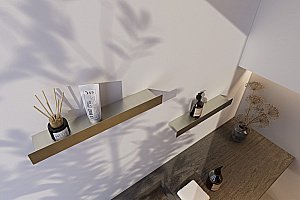 Полка ABBER Nischen AN3010BST сталь брашированная купить в интернет-магазине сантехники Sanbest