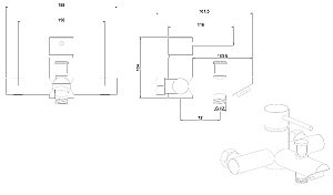 Смеситель для ванны Allen Brau Glority 5.51003-00 купить в интернет-магазине сантехники Sanbest
