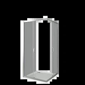 Душевой уголок Good Door INFINITY CR-120-80-C-CH стекло прозрачное/профиль хром купить в интернет-магазине Sanbest