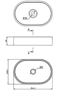 Тумба с раковиной LA FENICE TERRA Grigio 60 серая/столешница белая для ванной в интернет-магазине Sanbest