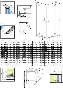 Душевой уголок Radaway Almatea KDD 90х90 32152-01-01N стекло прозрачное/профиль хром купить в интернет-магазине Sanbest