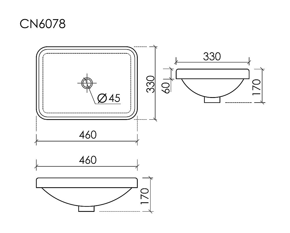 Раковина Ceramica Nova Element CN6078 белая купить в интернет-магазине Sanbest