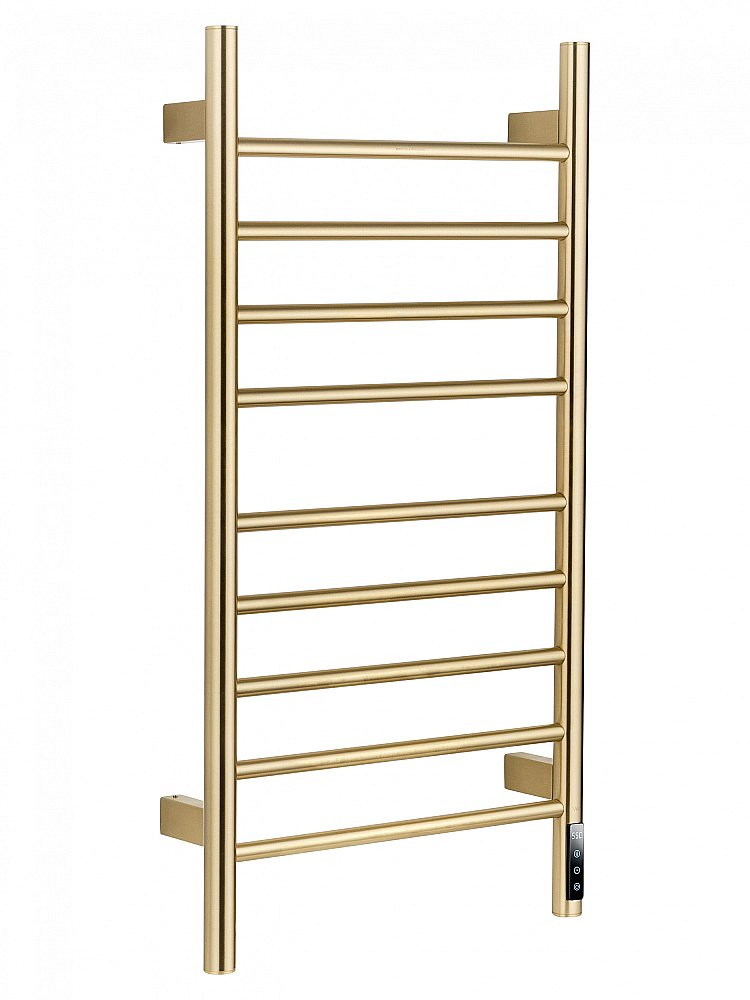 Полотенцесушитель электрический WONZON & WOGHAND BONN, Брашированное золото (WW-AL409-BG) купить в интернет-магазине сантехники Sanbest