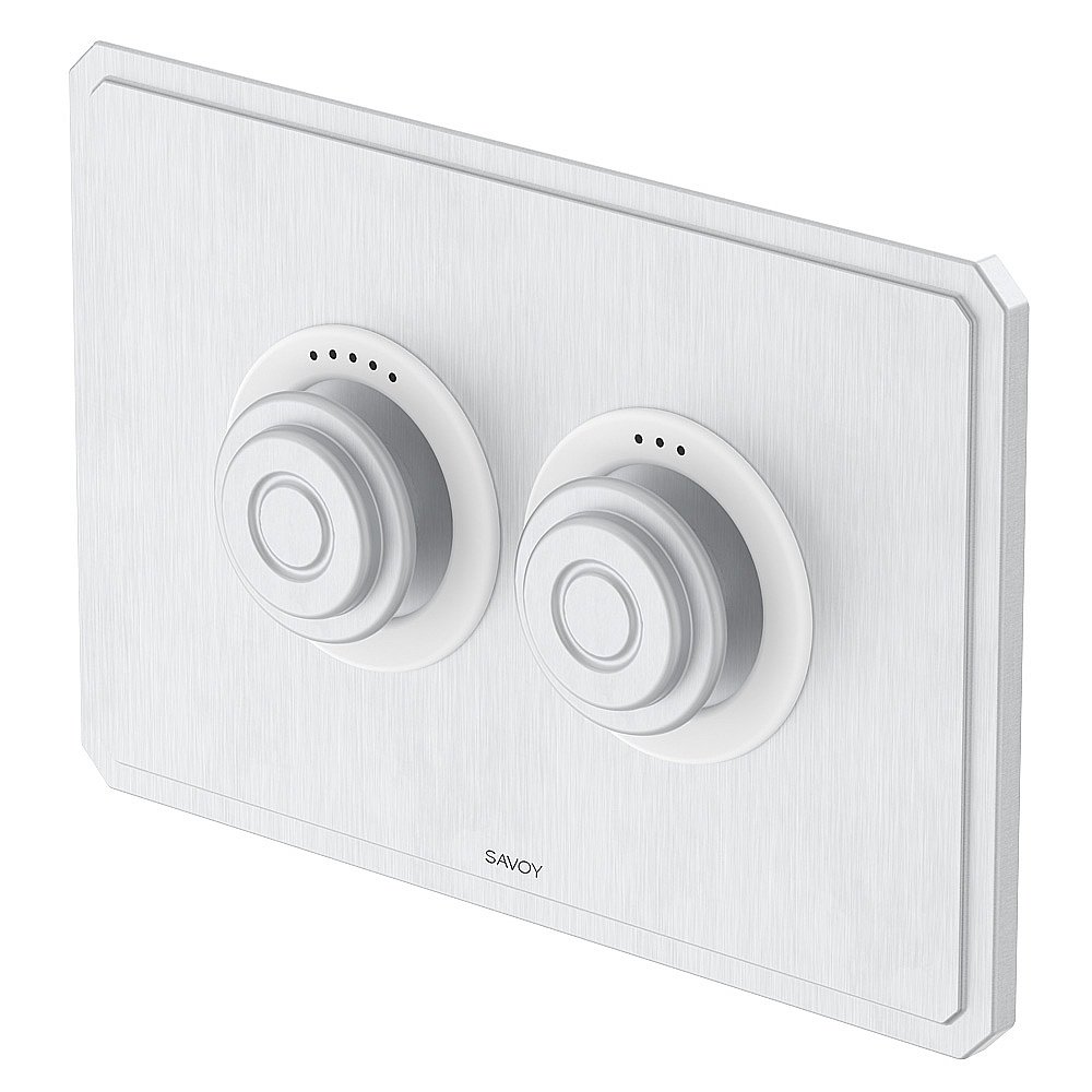 Кнопка для инсталляции Savoy SV152 BNKL никель брашированный купить в интернет-магазине сантехники Sanbest