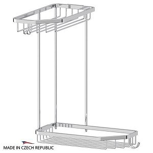 Полочка-решетка Угловая 2-х ярусная FBS Ryna 20 RYN 013 купить в интернет-магазине сантехники Sanbest