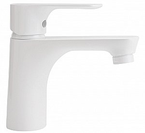 Смеситель для раковины Orange Aristo M19-021w белый купить в интернет-магазине сантехники Sanbest