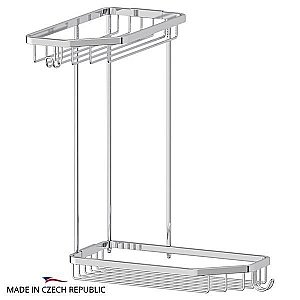 Полочка-решетка Угловая 2-х ярусная FBS Ryna 20 RYN 013 купить в интернет-магазине сантехники Sanbest