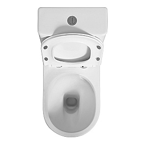 Унитаз напольный Azario Bonelle AZ-1229A белый, безободковый, с бачком, с крышкой микролифт, слив торнадо купить в интернет-магазине Sanbest