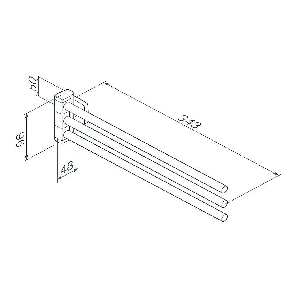 Полотенцедержатель AM.PM GEM A9032722 34 купить в интернет-магазине сантехники Sanbest