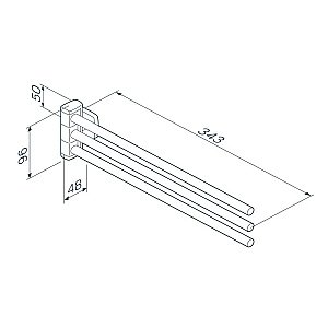 Полотенцедержатель AM.PM GEM A9032722 34 купить в интернет-магазине сантехники Sanbest